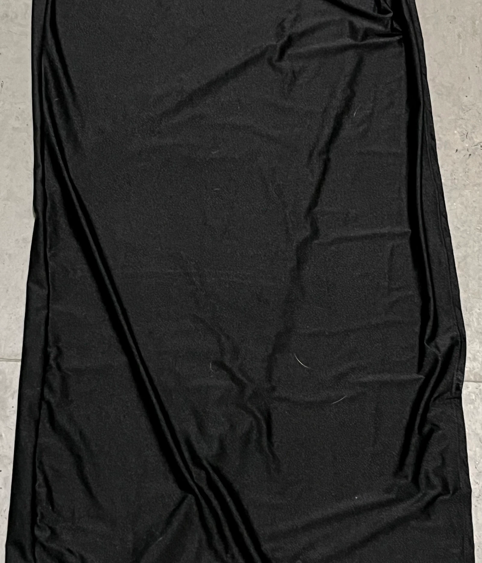 Vestido largo negro abierto  – photo 12